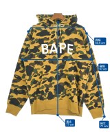 A BATHING APE（アベイシングエイプ）パーカー 黄 サイズ:XL メンズ/2200630330012