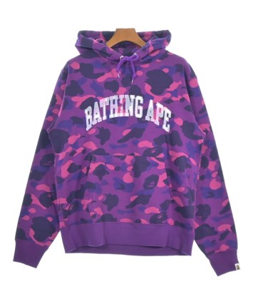 A BATHING APE（アベイシングエイプ）パーカー 紫 サイズ:L メンズ