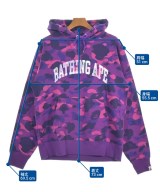 A BATHING APE（アベイシングエイプ）パーカー 紫 サイズ:L メンズ/2200630330043