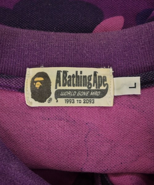 A BATHING APE（アベイシングエイプ）ポロシャツ 紫 サイズ:L メンズ/2200630589137