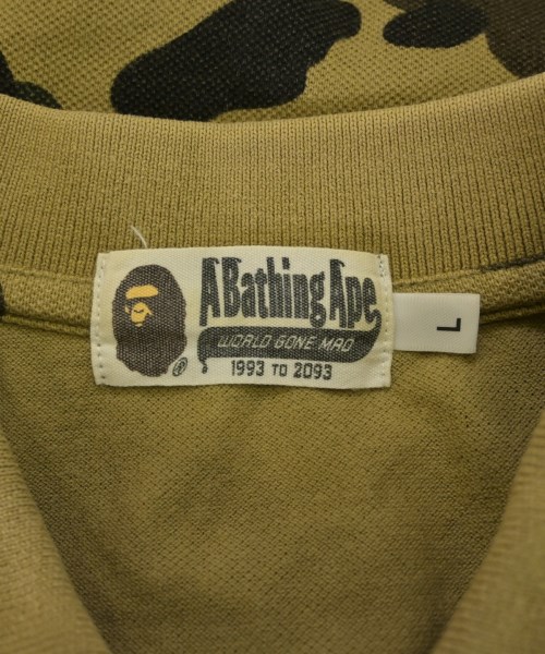 A BATHING APE（アベイシングエイプ）ポロシャツ ベージュ サイズ:L メンズ/2200630589144