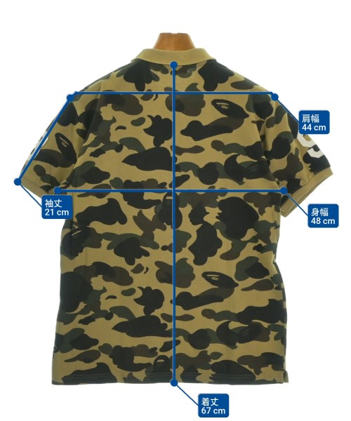 A BATHING APE（アベイシングエイプ）ポロシャツ ベージュ サイズ:L メンズ/2200630589144