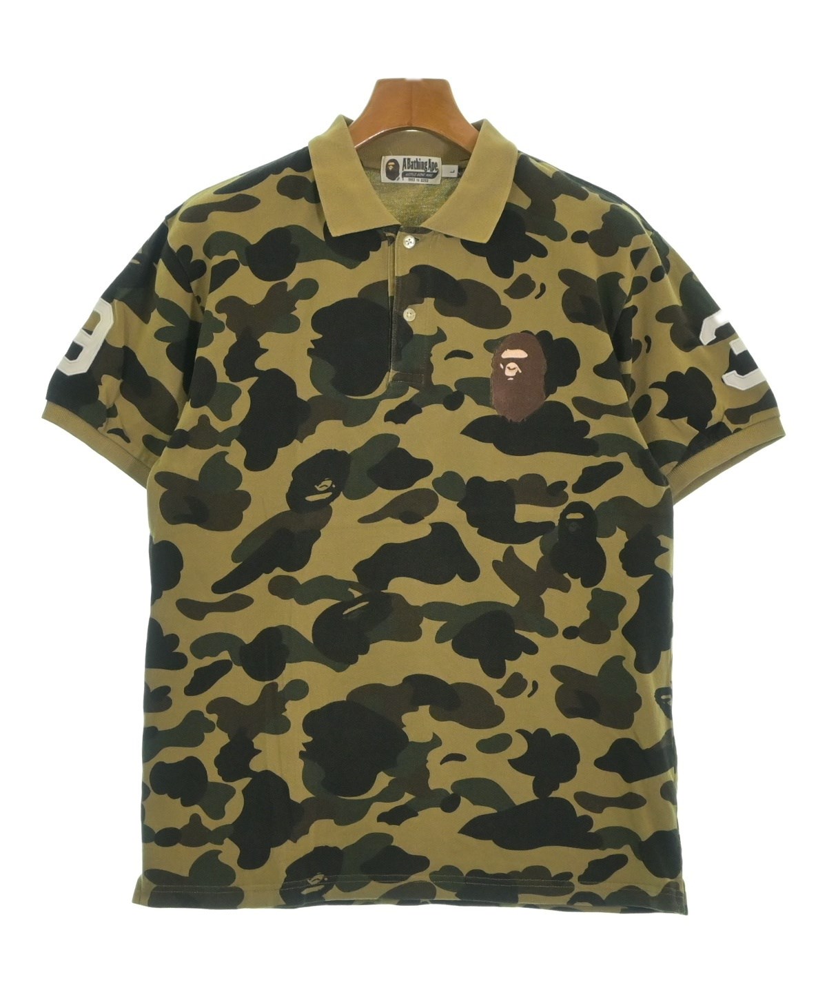 A BATHING APE（アベイシングエイプ）ポロシャツ ベージュ サイズ:L