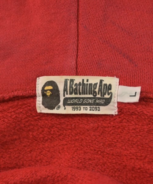 A BATHING APE（アベイシングエイプ）パーカー 赤 サイズ:L メンズ/2200630589205