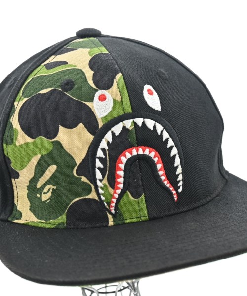A BATHING APE（アベイシングエイプ）キャップ 黒 サイズ:F メンズ/2200630589281