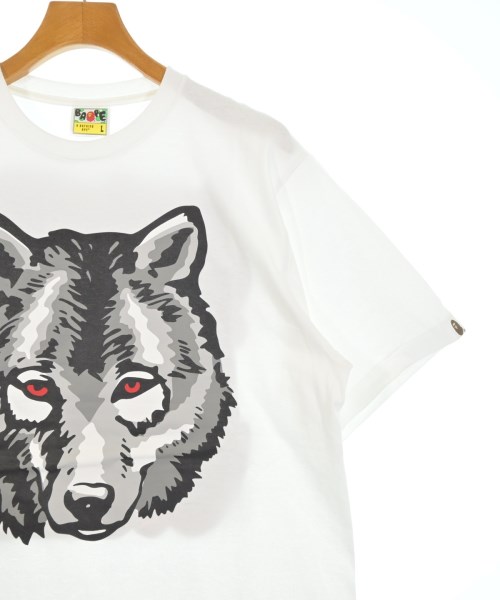 A BATHING APE（アベイシングエイプ）Tシャツ・カットソー 白 サイズ:L メンズ/2200625405060