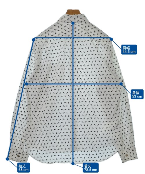 A BATHING APE（アベイシングエイプ）カジュアルシャツ 白 サイズ:XL メンズ/2200633313012