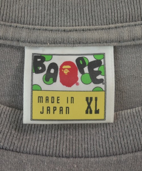 A BATHING APE（アベイシングエイプ）Tシャツ・カットソー グレー サイズ:XL メンズ/2200633313043