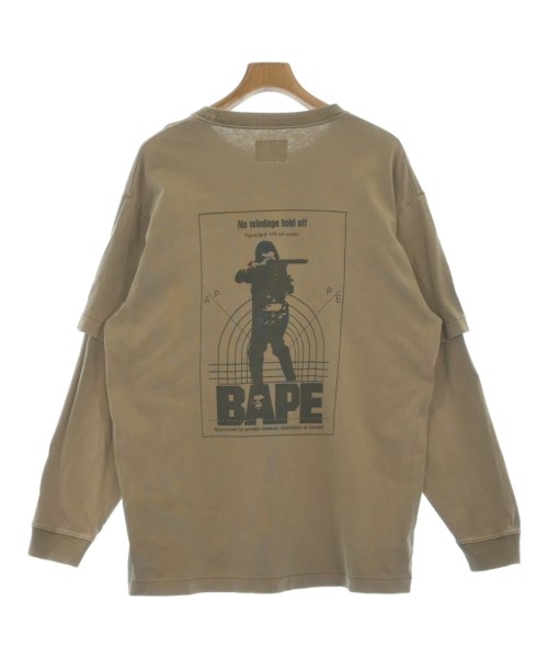 A BATHING APE（アベイシングエイプ）Tシャツ・カットソー ベージュ サイズ:M メンズ/2200633313081