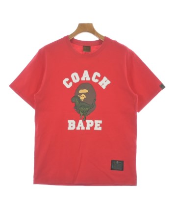 A Bathing Ape 赤 ポロシャツ M A BATHING APE ポロシャツ M 総柄 - メルカリ