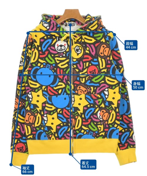 A BATHING APE（アベイシングエイプ）パーカー 黄 サイズ:M メンズ/2200613409018