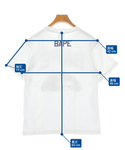 A BATHING APE（アベイシングエイプ）Tシャツ・カットソー 白 サイズ:S メンズ/2200614360134