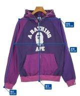 A BATHING APE（アベイシングエイプ）パーカー 紫 サイズ:S メンズ/2200615071053