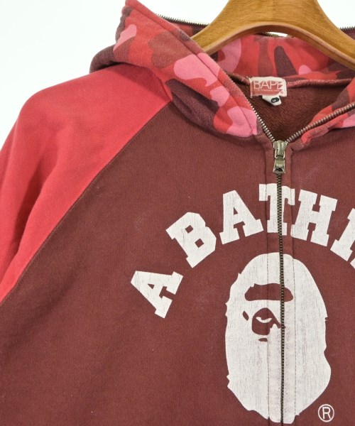 A BATHING APE（アベイシングエイプ）パーカー 赤 サイズ:S メンズ/2200615071176