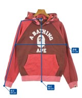 A BATHING APE（アベイシングエイプ）パーカー 赤 サイズ:S メンズ/2200615071176