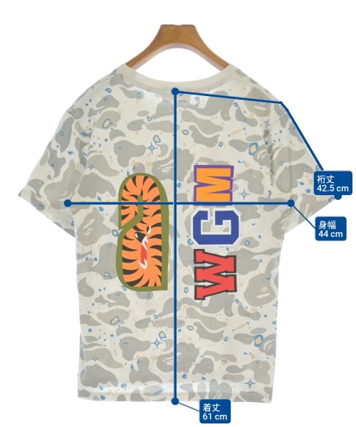A BATHING APE（アベイシングエイプ）Tシャツ・カットソー 白 サイズ:S メンズ/2200616120040