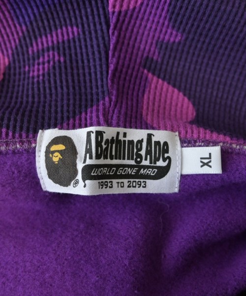 A BATHING APE（アベイシングエイプ）パーカー 紫 サイズ:XL メンズ/2200617953050