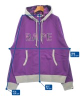 A BATHING APE（アベイシングエイプ）パーカー 紫 サイズ:XL メンズ/2200617953050
