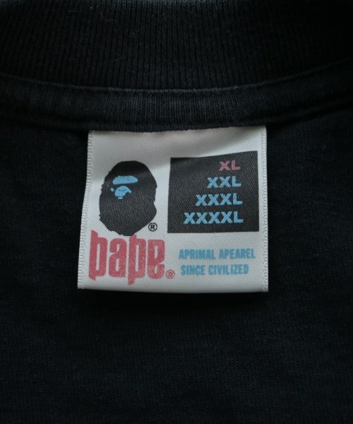 A BATHING APE（アベイシングエイプ）Tシャツ・カットソー 黒 サイズ:XL メンズ/2200618474011