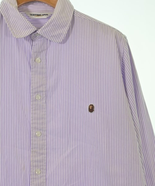 A BATHING APE（アベイシングエイプ）カジュアルシャツ 紫 サイズ:L メンズ/2200618597024