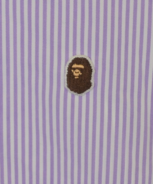 A BATHING APE（アベイシングエイプ）カジュアルシャツ 紫 サイズ:L メンズ/2200618597024