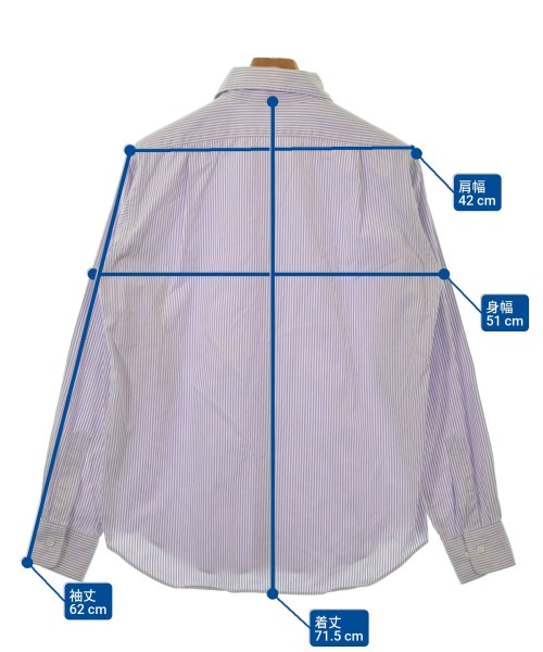 A BATHING APE（アベイシングエイプ）カジュアルシャツ 紫 サイズ:L メンズ/2200618597024