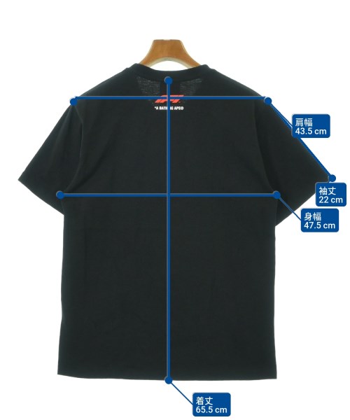 A BATHING APE（アベイシングエイプ）Tシャツ・カットソー 黒 サイズ:M メンズ/2200618796069