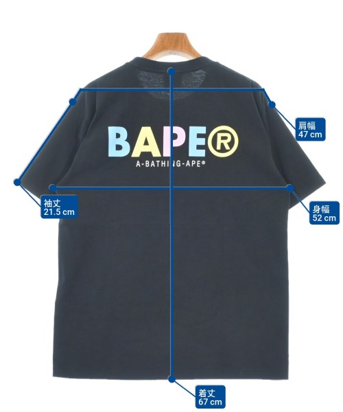 A BATHING APE（アベイシングエイプ）Tシャツ・カットソー 黒 サイズ:M メンズ/2200618796120
