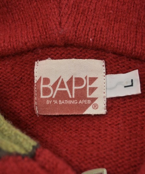 A BATHING APE（アベイシングエイプ）カーディガン 赤 サイズ:-(XL位) メンズ/2200620535137