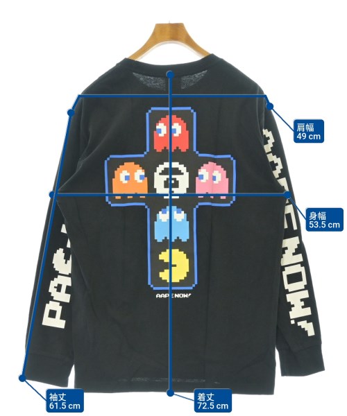 AAPE BY A BATHING APE（エーエイプバイアベイシングエイプ）Tシャツ・カットソー 黒 サイズ:XL メンズ/2200604844095