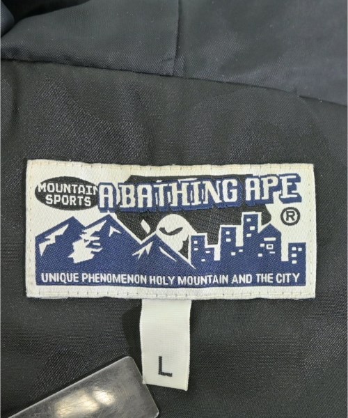 A BATHING APE（アベイシングエイプ）ダウンジャケット/ダウンベスト 黒 サイズ:L メンズ/2200672997037