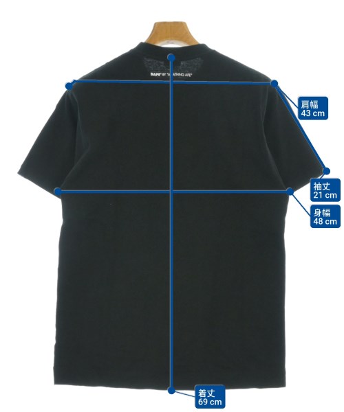 A BATHING APE（アベイシングエイプ）Tシャツ・カットソー 黒 サイズ:M メンズ/2200673965011