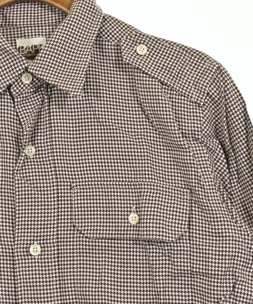 A BATHING APE（アベイシングエイプ）カジュアルシャツ 茶 サイズ:M メンズ/2200673965028