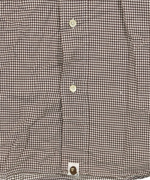 A BATHING APE（アベイシングエイプ）カジュアルシャツ 茶 サイズ:M メンズ/2200673965028