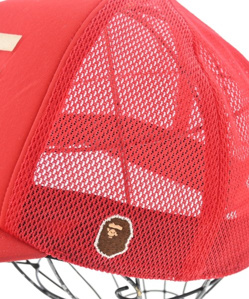 A BATHING APE（アベイシングエイプ）キャップ 赤 サイズ:M メンズ/2200673965066