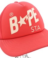 A BATHING APE（アベイシングエイプ）キャップ 赤 サイズ:M メンズ/2200673965066