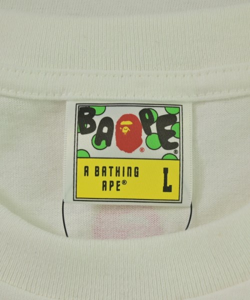 A BATHING APE（アベイシングエイプ）Tシャツ・カットソー 白 サイズ:L メンズ/2200672222146