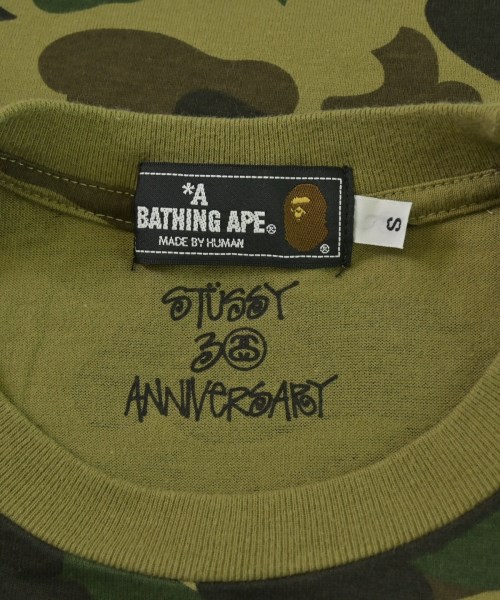 A BATHING APE（アベイシングエイプ）Tシャツ・カットソー カーキ サイズ:S メンズ/2200675382076