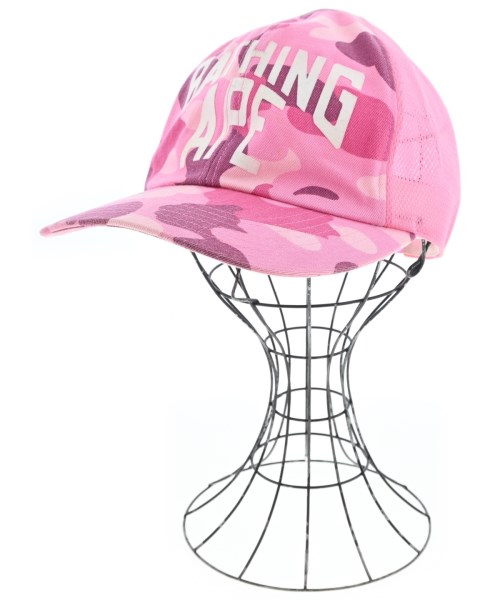 A BATHING APE(アベイシングエイプ)キャップ ピンク サイズ:F/2200675382113