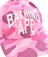 A BATHING APE（アベイシングエイプ）キャップ ピンク サイズ:F メンズ/2200675382113