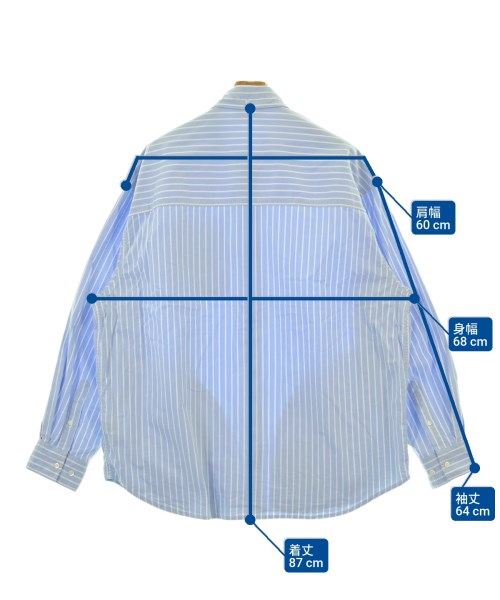 A BATHING APE（アベイシングエイプ）カジュアルシャツ 青 サイズ:L メンズ/2200675162050