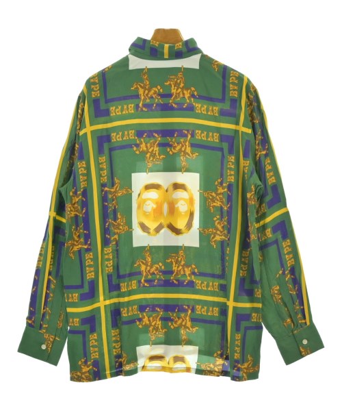 A BATHING APE（アベイシングエイプ）カジュアルシャツ 緑 サイズ:L メンズ/2200673245014