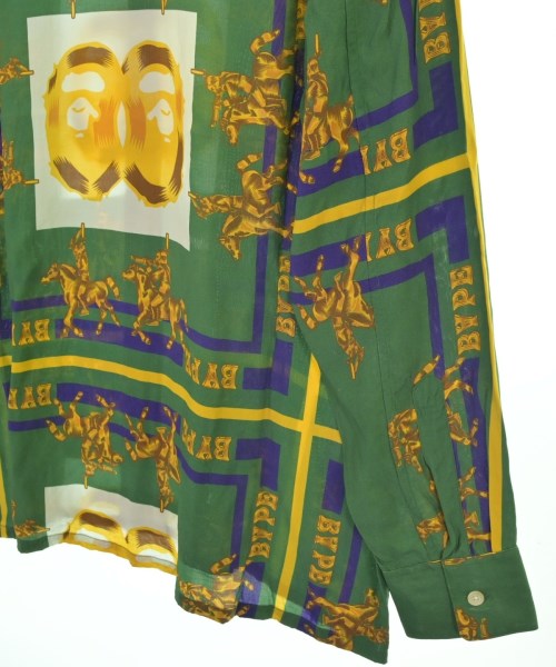 A BATHING APE（アベイシングエイプ）カジュアルシャツ 緑 サイズ:L メンズ/2200673245014