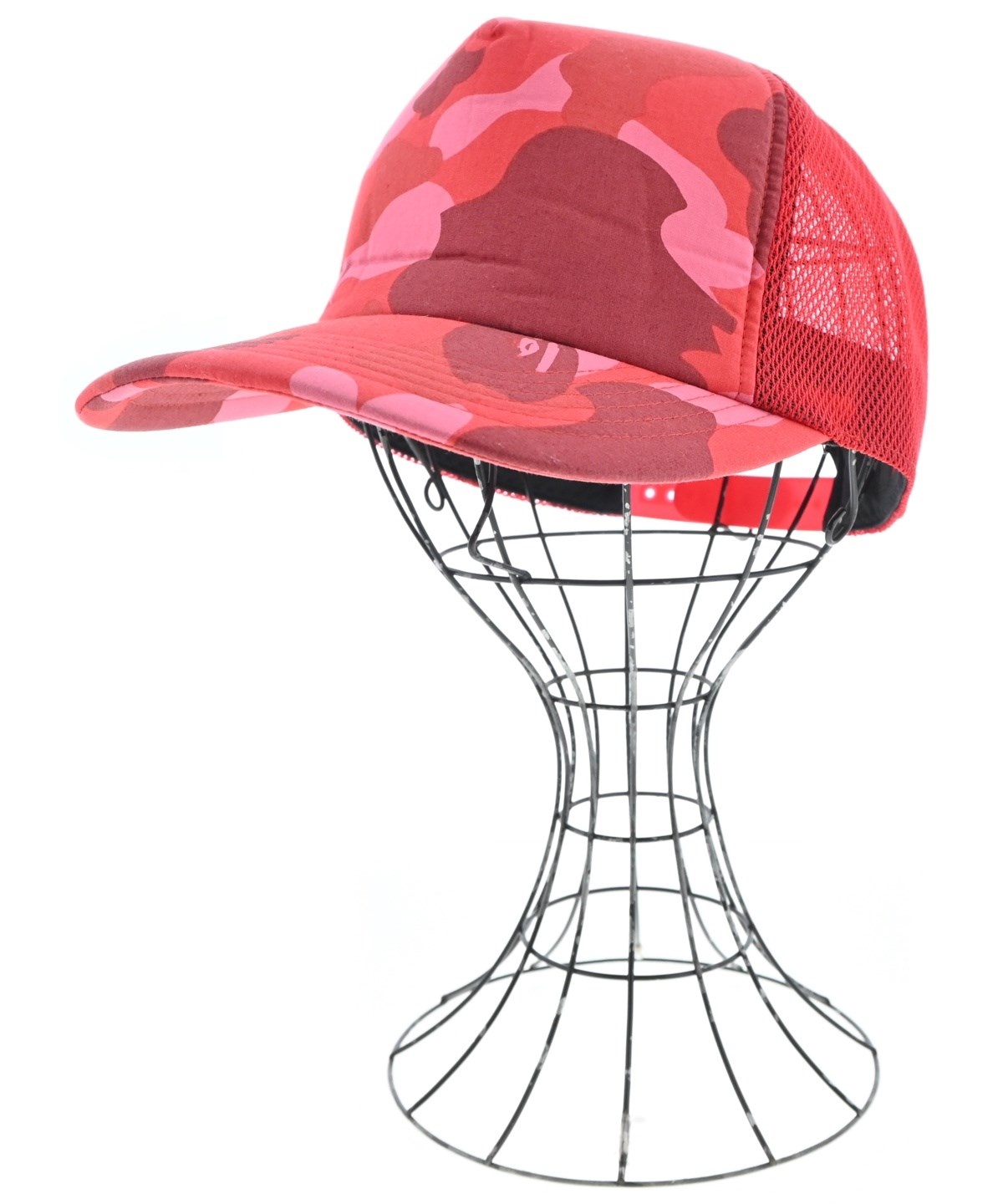 A BATHING APE（アベイシングエイプ）キャップ 赤 サイズ:F メンズ