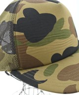 A BATHING APE（アベイシングエイプ）キャップ カーキ サイズ:M メンズ/2200677976082