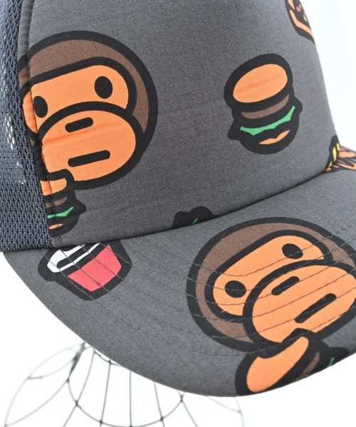 A BATHING APE（アベイシングエイプ）キャップ グレー サイズ:F メンズ/2200677976105