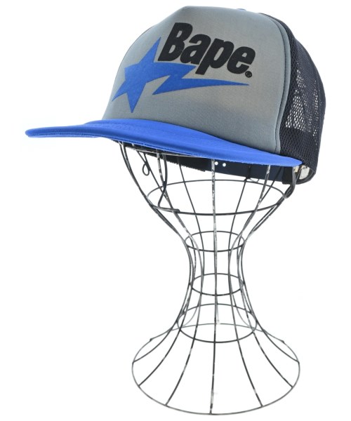 A BATHING APE(アベイシングエイプ)キャップ グレー サイズ:F/2200677976112