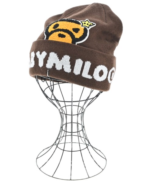 A BATHING APE(アベイシングエイプ)ニットキャップ・ビーニー 茶 サイズ:-/2200678861011