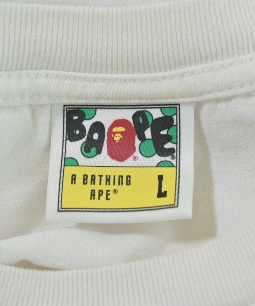 A BATHING APE（アベイシングエイプ）Tシャツ・カットソー 白 サイズ:L メンズ/2200679818168