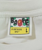 A BATHING APE（アベイシングエイプ）Tシャツ・カットソー 白 サイズ:L メンズ/2200679818168